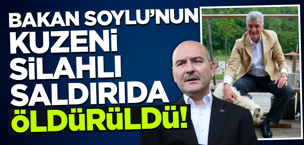 İçişleri Bakanı Süleyman Soylu'nun kuzeni Sefa Dönmez silahlı saldırıda öldürüldü!