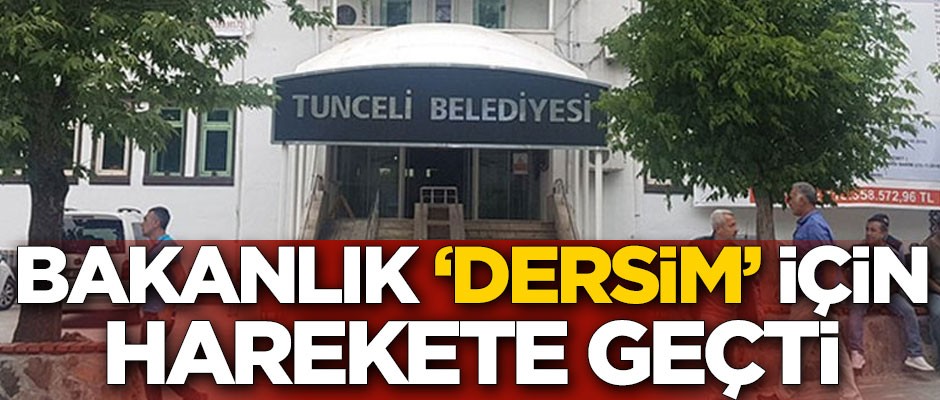 İçişleri Bakanlığı, Tunceli'de müfettiş görevlendirdi