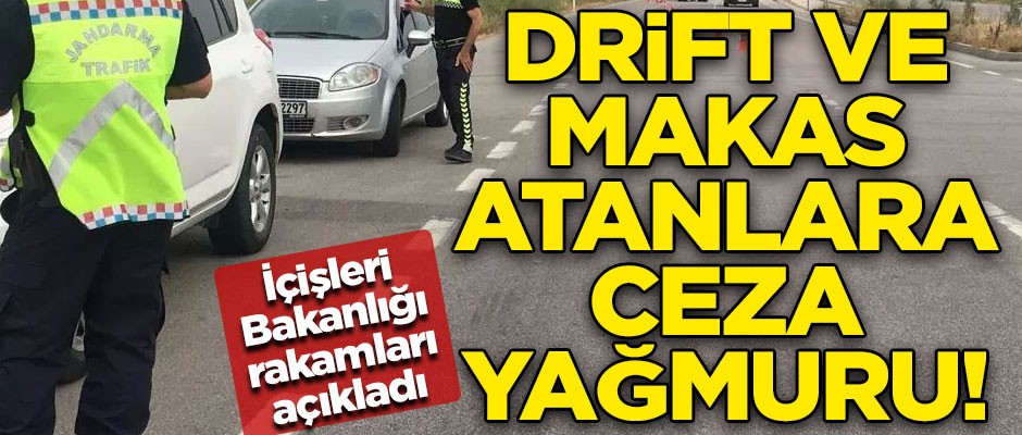 İçişleri Bakanlığı rakamları açıkladı! Trafik magandalarına son bir yılda ceza yağdı