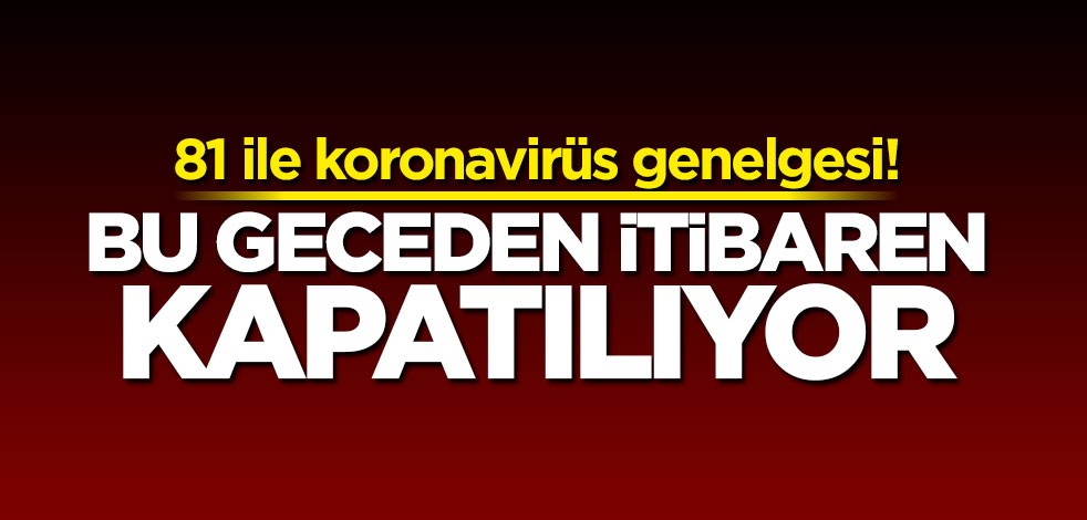 İçişleri Bakanlığı'ndan 81 ile koronavirüs genelgesi