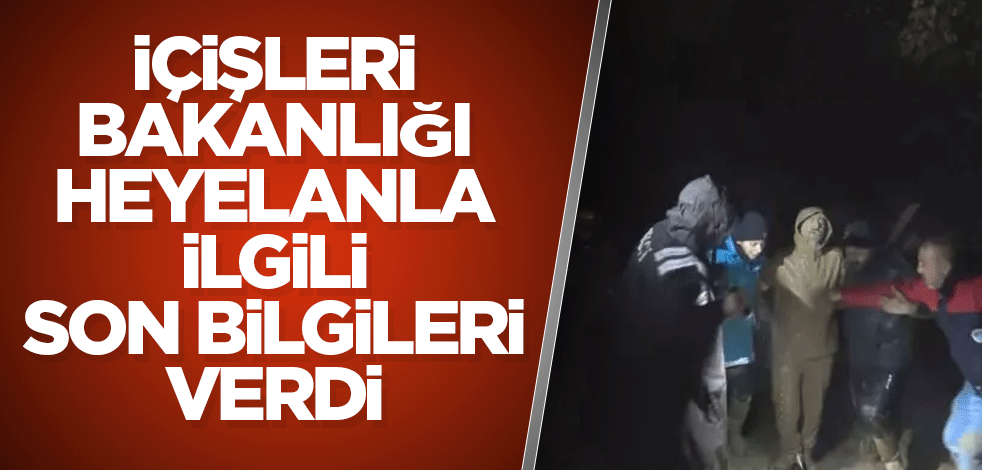 İçişleri'nden heyelan açıklaması