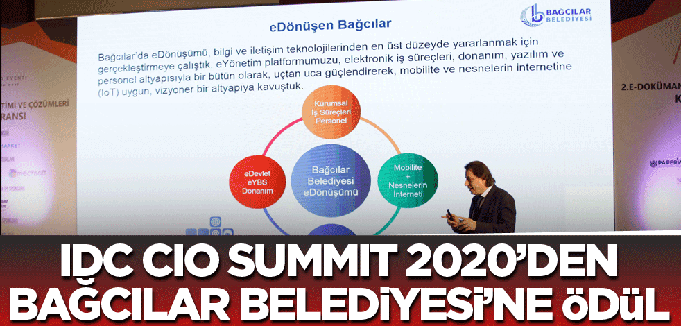 IDC CIO SUMMIT 2020’den Bağcılar Belediyesi’ne ödül
