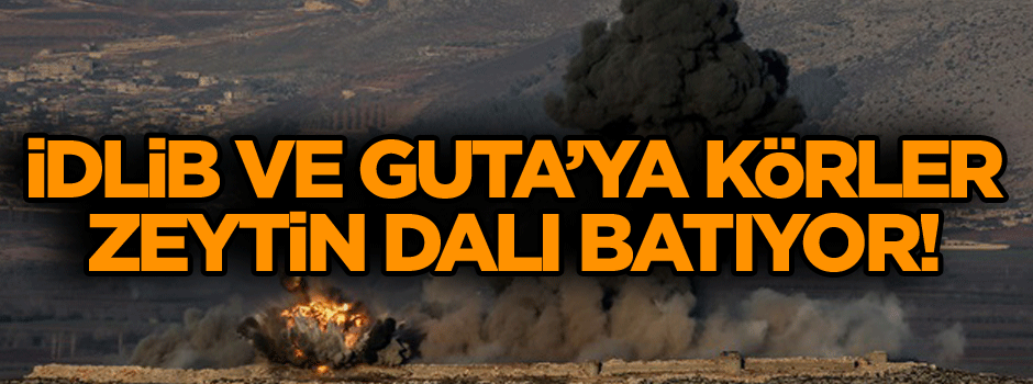 İdlib ve Guta’ya körler, Zeytin Dalı batıyor!