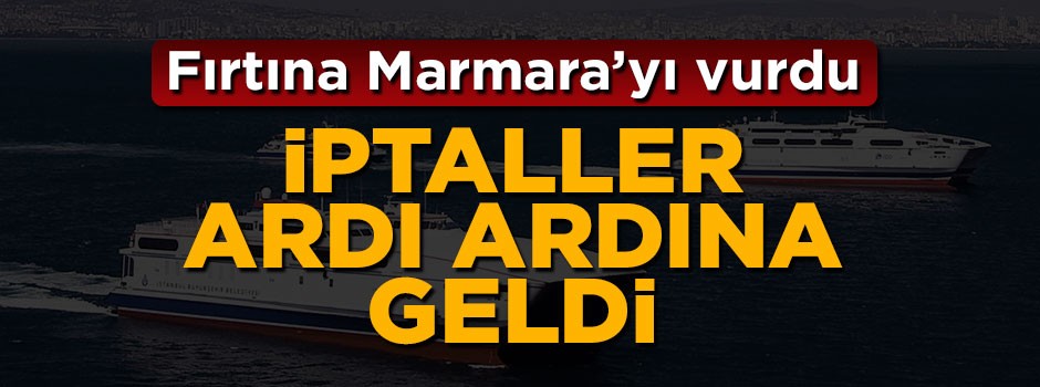İDO ve BUDO'nu bazı seferleri iptal edildi