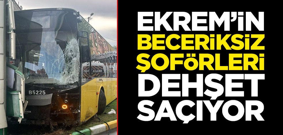 İETT otobüsü akaryakıt istasyonuna daldı! Yaralılar var