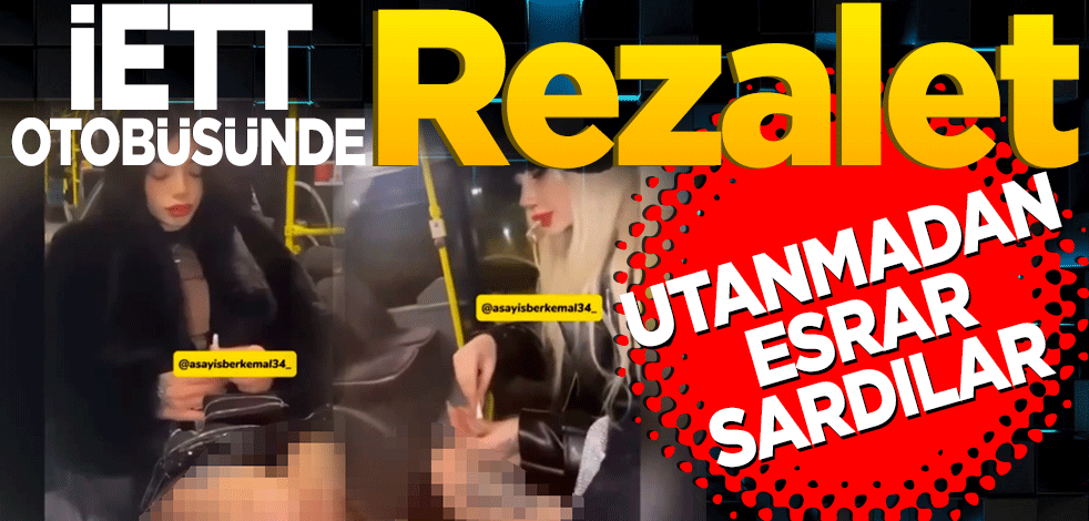 İETT otobüsünde rezalet! Utanmadan esrar sardılar