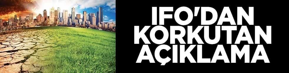 Ifo'dan korkutan açıklama