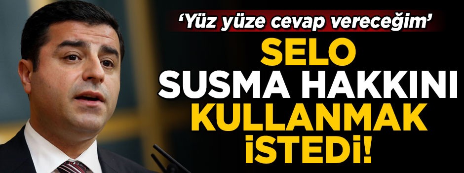 İftira davasında yargılanan Demirtaş, 'susma hakkımı kullanıyorum' dedi!