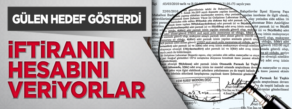 İftiranın hesabını veriyorlar