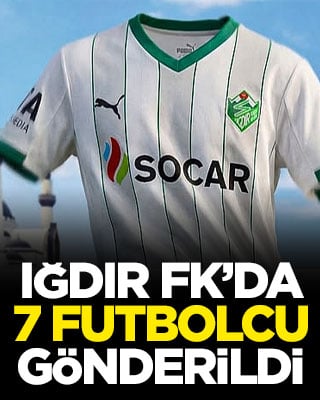 Iğdır FK’da 7 futbolcu gönderildi