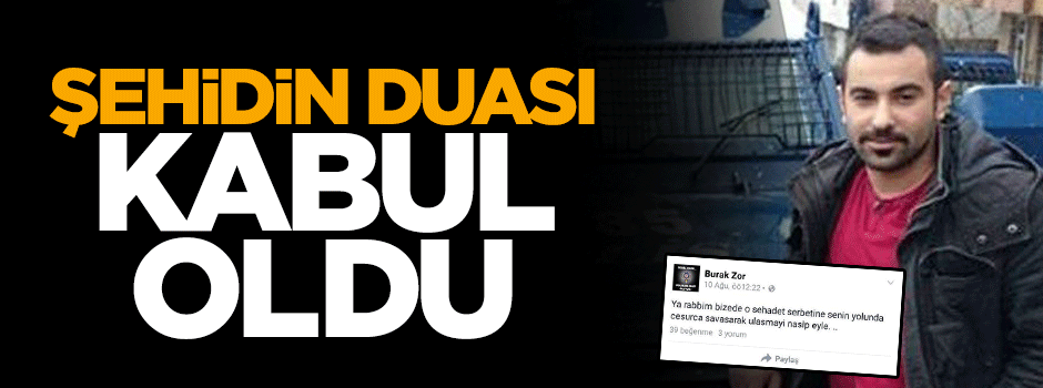 Iğdır'da şehit olan polisin son duası kabul oldu