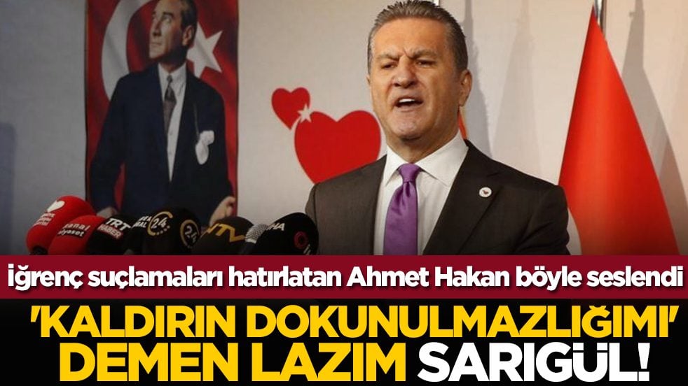 İğrenç suçlamaları hatırlatan Ahmet Hakan böyle seslendi: 'Kaldırın dokunulmazlığımı' demen lazım Sarıgül!