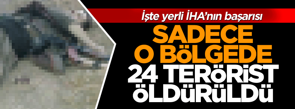 İHA’lar tespit etti, Sadece o bölgede 24 terörist öldürüldü
