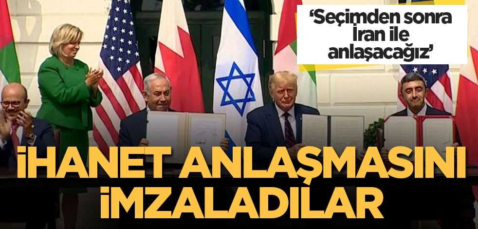 İhanet anlaşmasını imzaladılar! Trump'tan bomba İran açıklaması