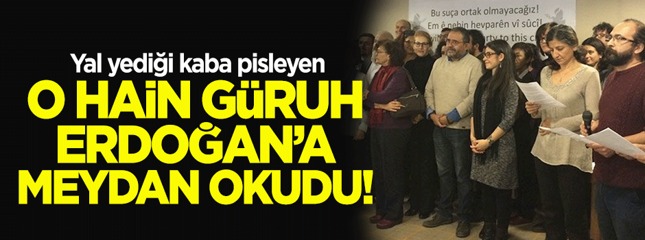 İhanete imza atan akademisyenler Erdoğan'a meydan okudu