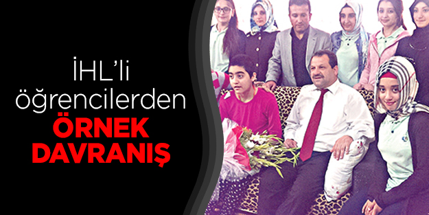 İHL’li öğrencilerden örnek davranış
