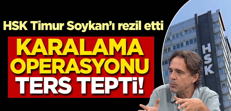 İhraç edilen savcılar üzerinden karalama operasyonu ters tepti! HSK, Timur Soykan'ı rezil etti