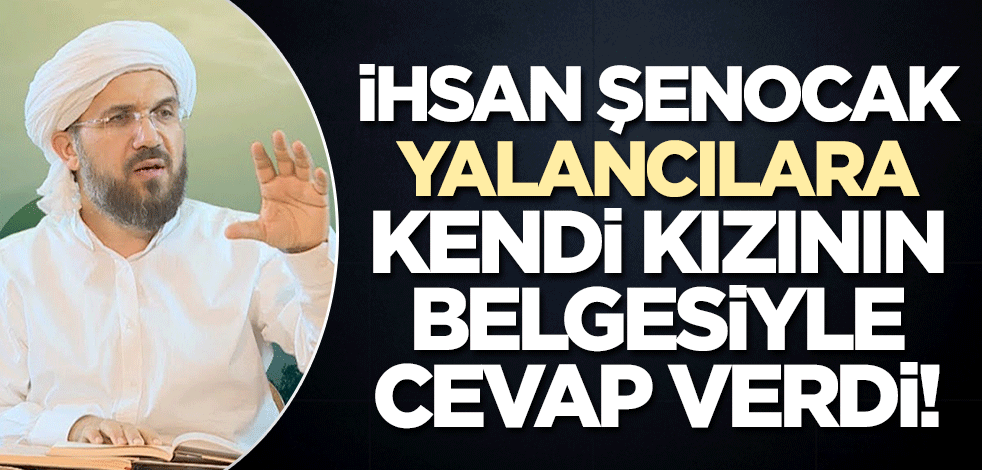 İhsan Şenocak Hoca CHP'li vekile kendi kızının takdir belgesini paylaşarak cevap verdi! Yalandan utanmaz mısınız?