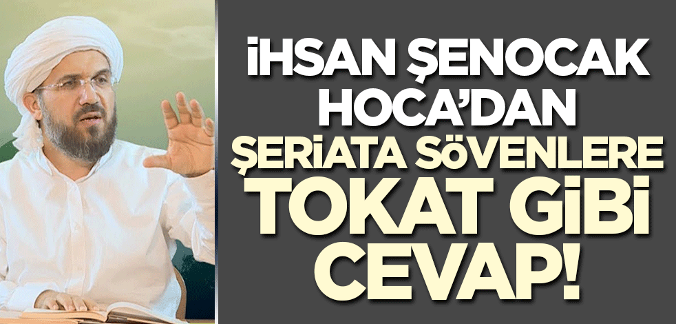 İhsan Şenocak'tan şeriata sövenlere tokat gibi cevap! 'Konstantin'in torunu'