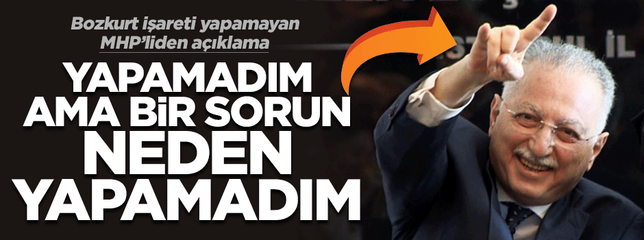 İhsanoğlu'ndan 'bozkurt işareti' açıklaması