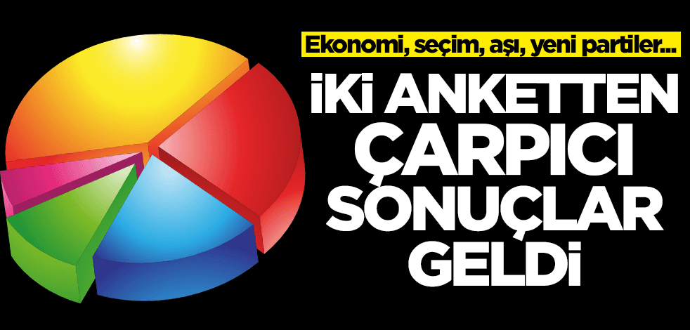 İki anketten çarpıcı sonuçlar! Ekonomi, seçim, yeni partiler....