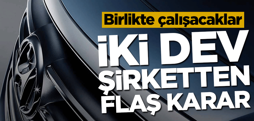İki dev şirketten flaş karar! Birlikte çalışacaklar