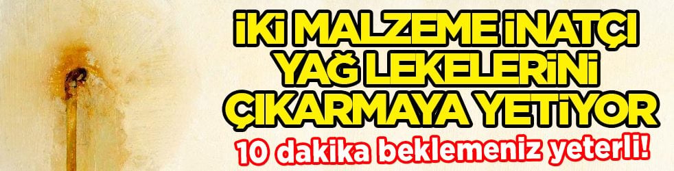 İki malzeme inatçı yağ lekelerini çıkarmaya yetiyor: 10 dakika beklemeniz yeterli!