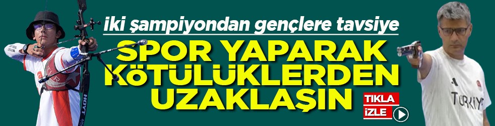 İki şampiyondan gençlere tavsiye Spor yaparak kötülüklerden uzaklaşın