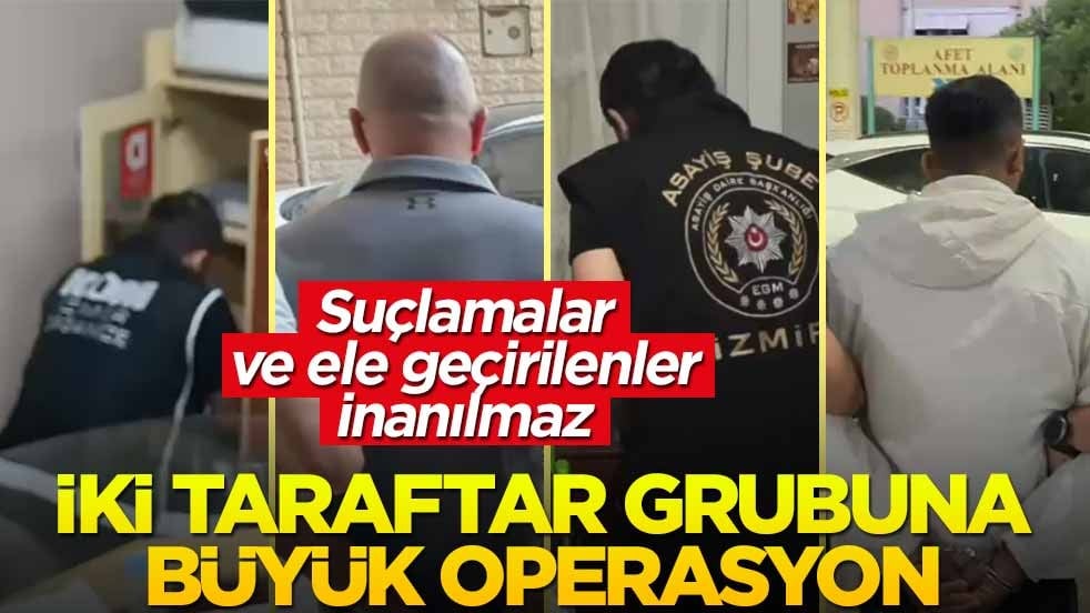 İki taraftar grubuna büyük operasyon! Suçlamalar ve ele geçirilenler inanılmaz