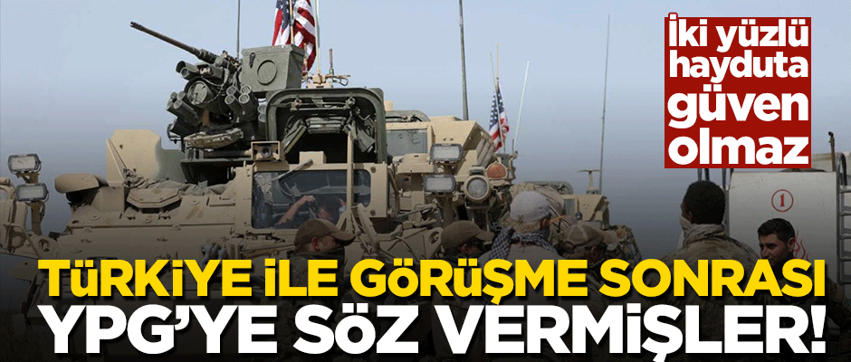 İki yüzlü ABD, Türkiye için YPG'ye söz vermiş!