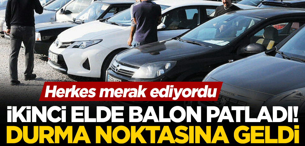 İkinci elde balon patladı! Satışlar durma noktasına geldi