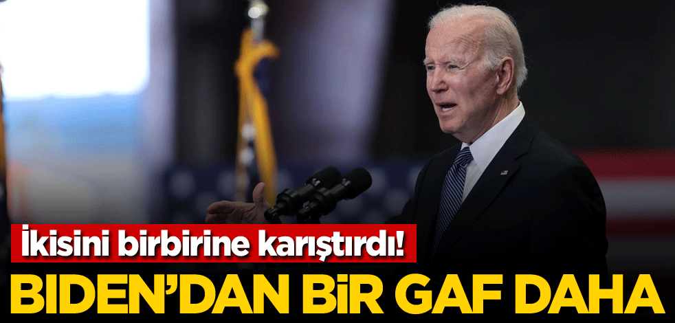 İkisini birbirine karıştırdı! Biden'dan bir gaf daha