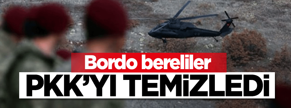 İkiyaka dağları PKK'dan temizlendi