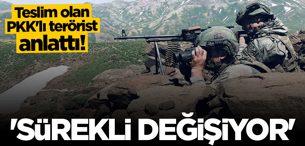 İkna yoluyla teslim olan PKK'lı terörist anlattı: Elebaşların toplantı yerleri sürekli değişiyor