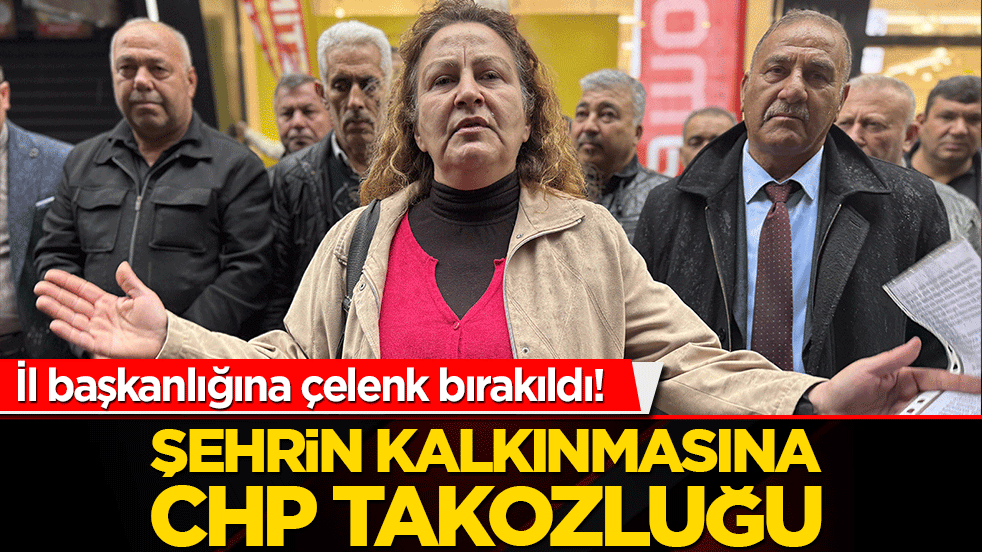 İl başkanlığına çelenk bırakıldı! Şehrin kalkınmasına CHP takozluğu