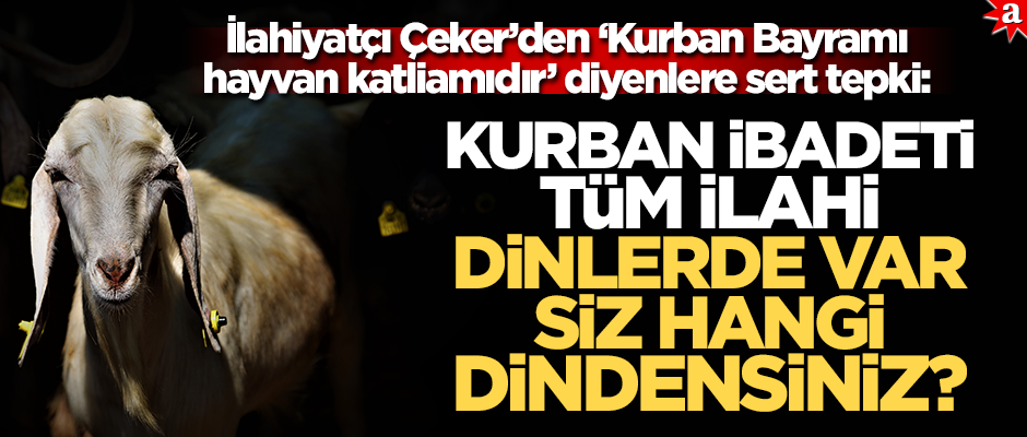 İlahiyatçı Çeker’den ‘Kurban Bayramı katliamıdır’ diyenlere tepki: Siz hangi dindensiniz?