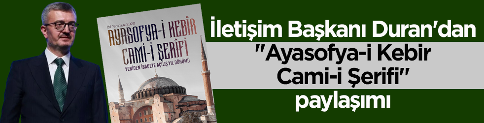 İletişim Başkanı Duran'dan 