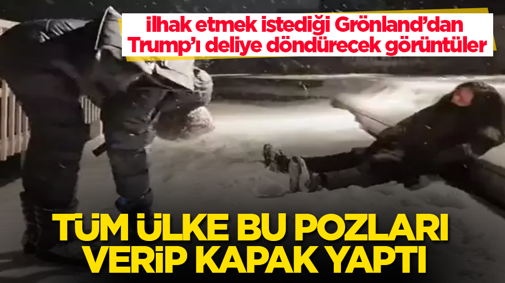 İlhak etmek istediği Grönland’dan Trump’ı deliye döndürecek görüntüler! Tüm ülke bu pozları verip kapak yaptı
