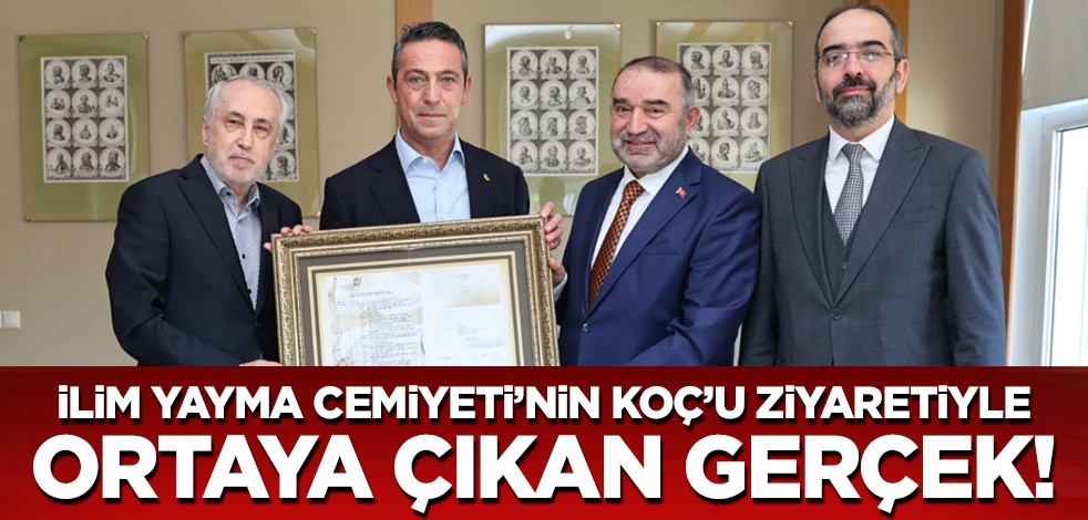 İlim Yayma'nın KOÇ'u ziyaretiyle ortaya çıkan gerçek! Vehbi Koç ve Erdoğan detayı