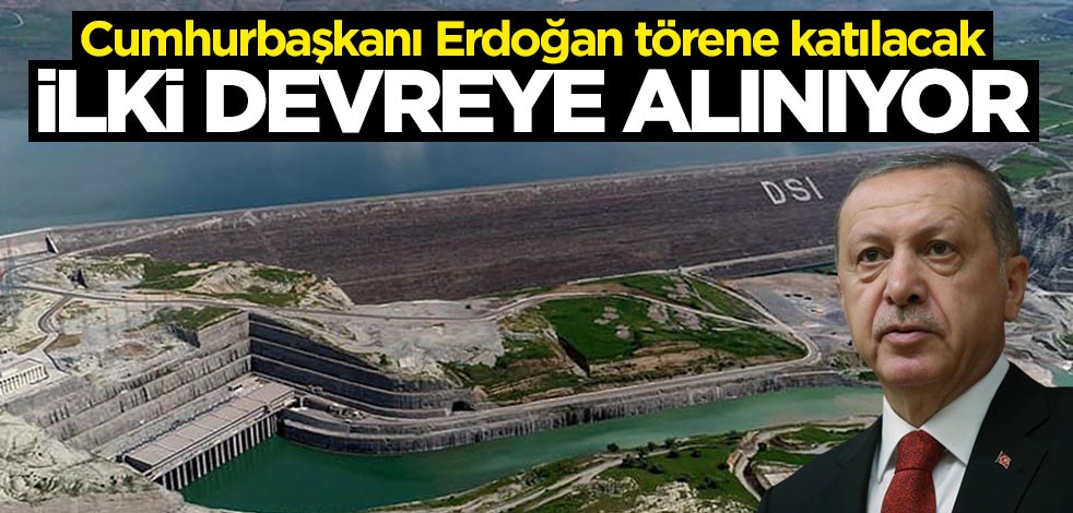 Ilısu Barajı ve Hidroelektrik Santrali'nde 6 türbinden ilki bugün devreye alınıyor