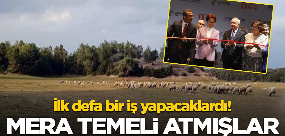 İlk defa bir iş yapacaklardı! Mera temeli atmışlar