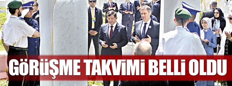 İlk görüşme Pazartesi