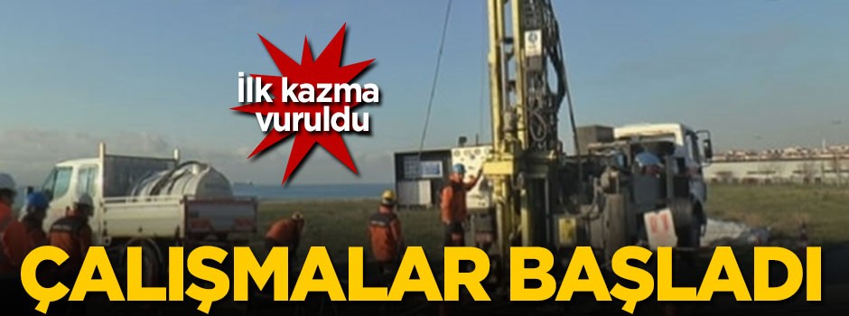 İlk kazma vuruldu, çalışmalar başladı