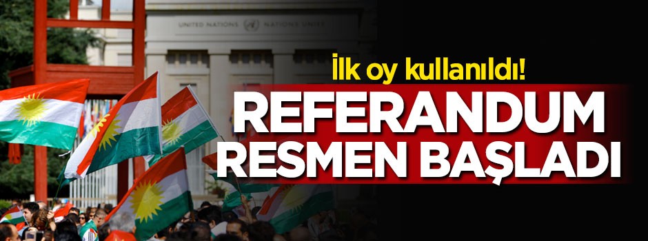 İlk oy kullanıldı! Referandum resmen başladı