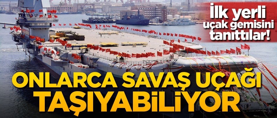 İlk yerli uçak gemisini tanıttılar! Onlarca savaş uçağı taşıyabiliyor