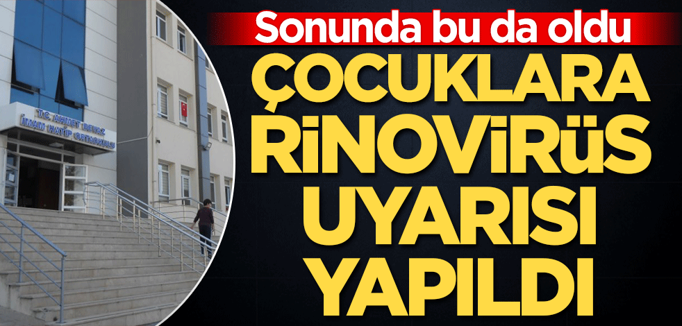 İlkbaharda çocuklara rinovirüs uyarısı
