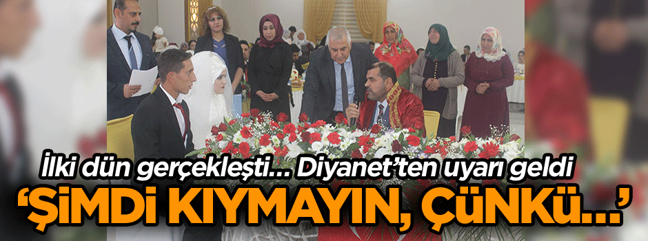 İlki dün gerçekleşti… Diyanet’ten uyarı geldi… ‘Şimdi kıymayın, çünkü…’
