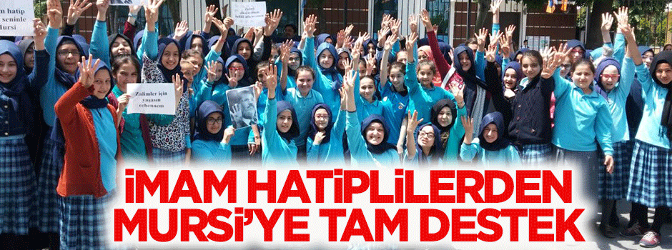 İmam Hatip öğrencilerinden Mursi'ye tam destek