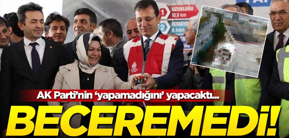 "AK Parti yapamadı, ben yapacağım" diyordu... İmamoğlu Beceremedi!