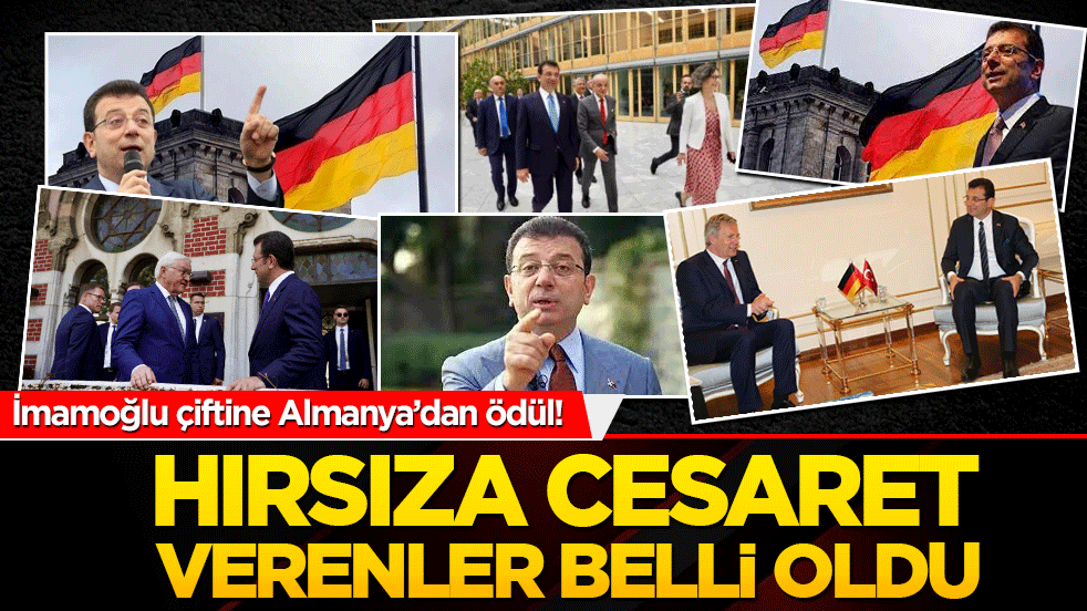 İmamoğlu çiftine Almanya’dan ödül! Hırsıza cesaret verenler belli oldu